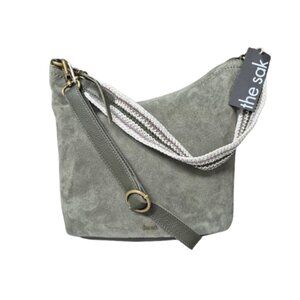 NWT the sak Jasmine Moss Leather and Suede Purse Handbag Crossbody Bag